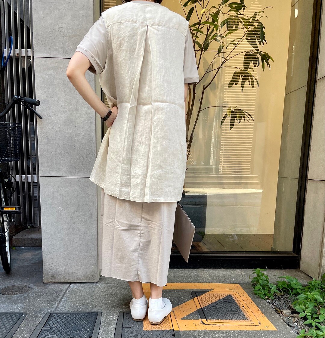 ペールジュート リネンワンピース ショート丈 Pale Jute リネン